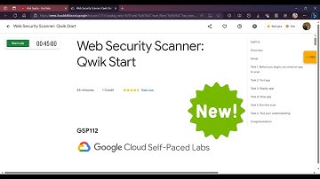 Web Security Scanner: Qwik Start | GSP112 | #qwiklabs
