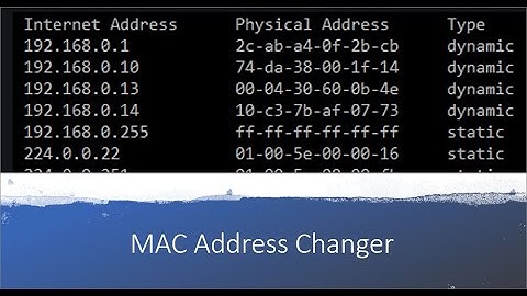 Using Macchanger to change Network Interface MAC Address