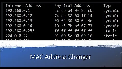 Using Macchanger to change Network Interface MAC Address