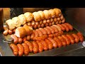 The sausage heaven  traditional german street food stall  street food in berlin germany