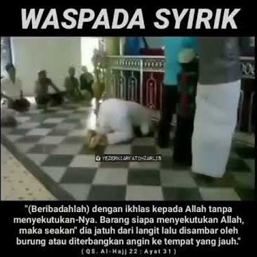 WASPADA SYIRIK || RENUNGAN