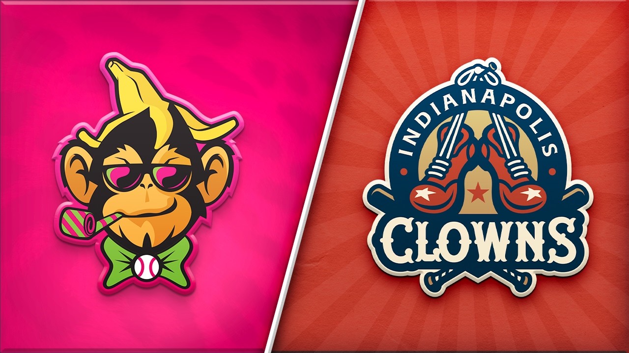 Party Animals vs Indianapolis Clowns at Dunkin' Park in Hartford, Connecticut! (Game 1)