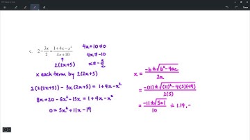 11.3 - Connecting Graphs and Rational Equations