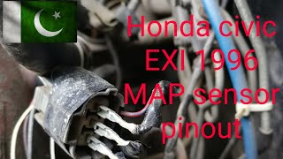 Honda civic EXI 1996 Model MAP sensor wiring pinout