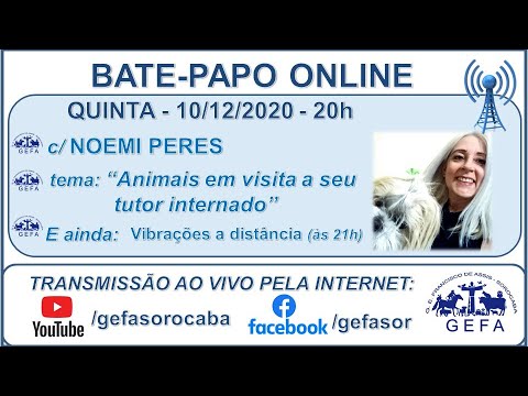 Assista: Bate-papo online - c/ NOEMI PERES (10/12/2020)