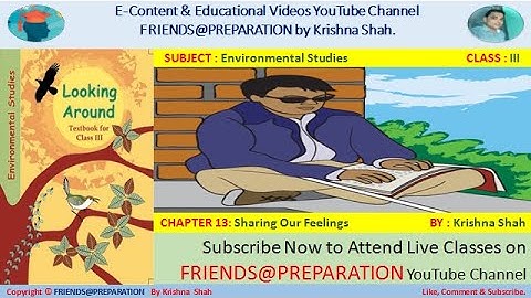 Sharing Our Feelings Chapter 13 | Class 3 EVS