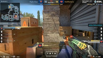 ANGE1 1v4 clutch vs FaZe [ ESL Pro League Season 6 ]