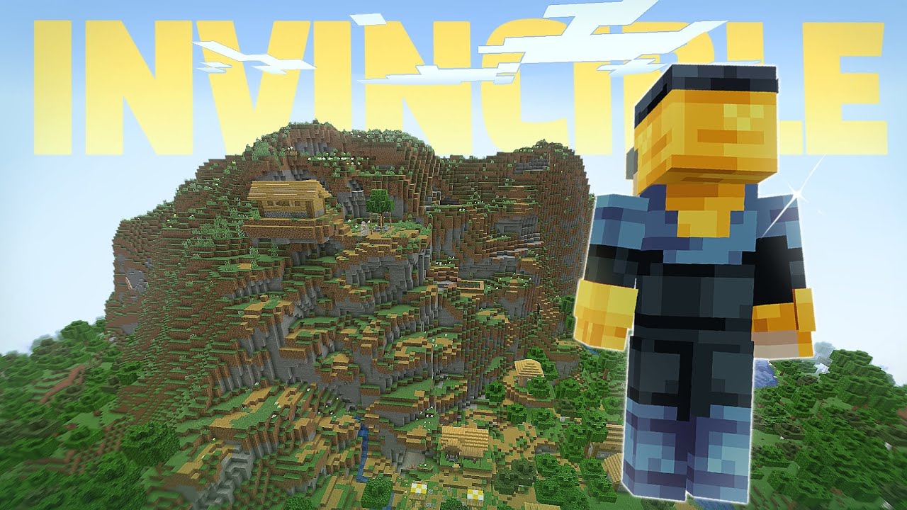 Minecraft Invincible Builds Beating Minecraft As INVINCIBLE... - YouTube