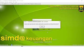 Aplikasi SIMDA Keuangan tidak bisa terbuka, database beda versi ???