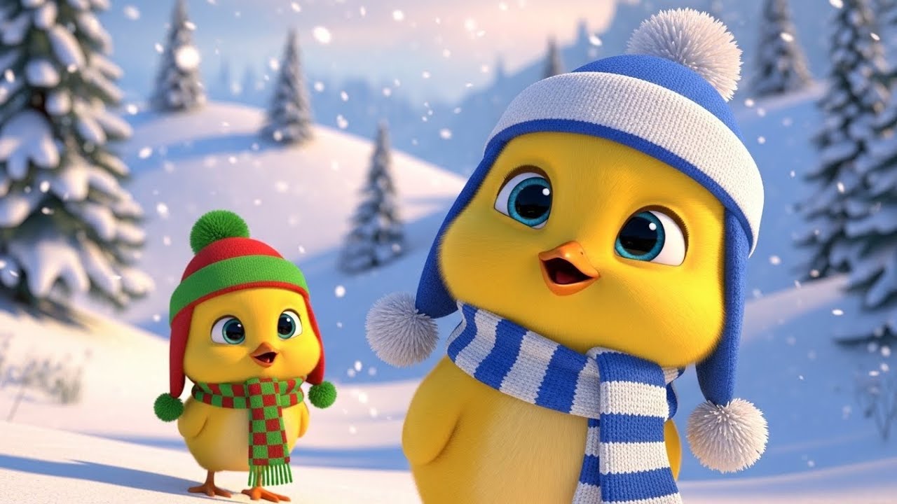 Chicks in a Winter Wonderland | Fun Animated Kids Poem