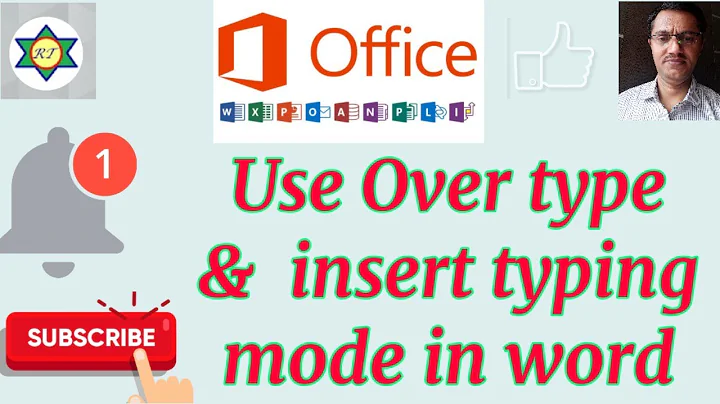 Switching between Insert and Overtype Mode in Microsoft Word