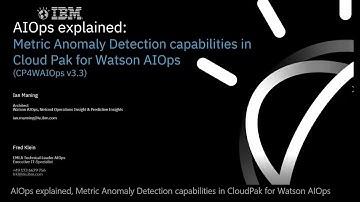 AIOps explained, Metric Anomaly Detection capability for CP4WAIOps v3.3