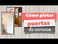 Pintar las puertas de un armario empotrado