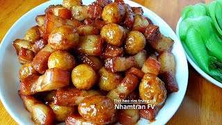 Thịt Heo Rim Trứng Cút Đổi Món Cho Bữa Cơm Gia Đình Tuyệt Ngon Nhamtran Fv