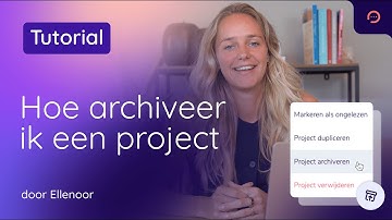 Hoe archiveer ik een project | Woub Tutorial