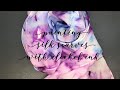 Painting Silk Scarf with Alcohol Inks - Tie-Dye Technique