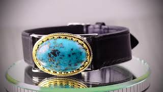 Natural Turquoise 925 Silver Bracelet