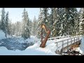 Heavenly Harp Music 😌 Relaxing Music ❄️ Scenic Relaxation Snow Background