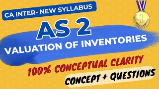 AS 2 in ENGLISH - Valuation of Inventories - PART 1 CONCEPTS - CA Inter New Syllabus