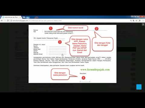 permohonan kode aktivasi dan password enofa