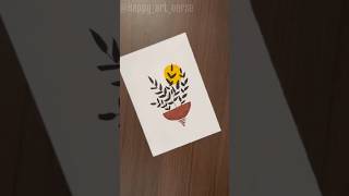Aesthetic Boho art 🪴 | Relaxing art | #ytshorts #bohoart #viral #fyp #explore #easydrawing