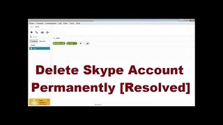 How To Delete Skype Account Permanently