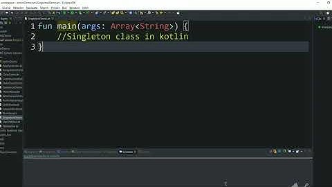 How to define Singleton class in Kotlin | Kotlin tutorial for beginners part 17.