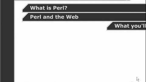 perl video tutorial 0101