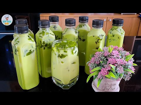Video TRÀ SỮA THÁI XANH đóng chai | Áp dụng công thức kinh... - youtube