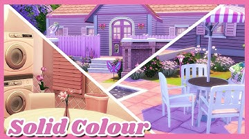 SOLID COLOUR BUILD CHALLENGE | The Sims 4 | Speed Build