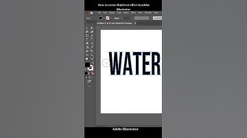 How to create fluid text effect in adobe illustrator | fluid text effect | Text effect |