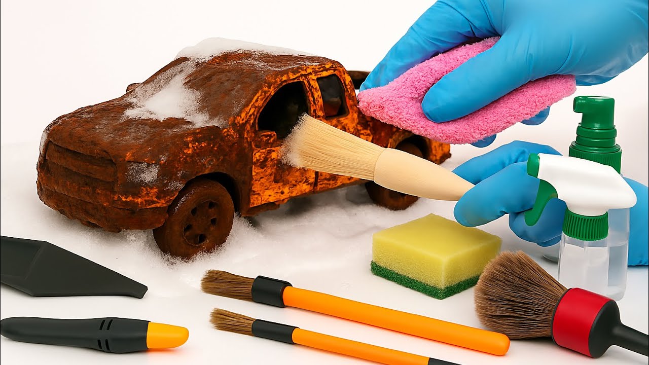 Cleaning the Dirtiest car Ever | Deep Satisfying ASMR