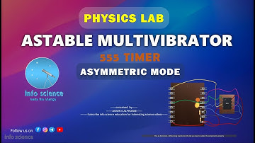 Astable Multivibrator using 555 IC - Asymmetric  #keralauniversity #mscphysics
