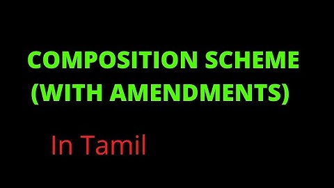 Composition Scheme (with latest Amendments) for CA, CMA students - In Tamil
