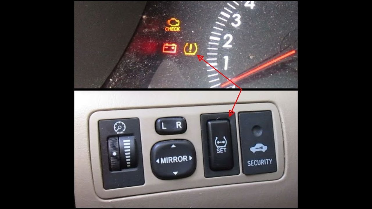 2007 Toyota Corolla Indirect Tire Pressure Warning Indicator Reset