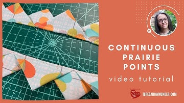 How to make continuous prairie points