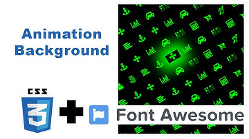 Background Animation using CSS3 with fontAweswome  #002