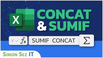 Concatenation and the SUMIF Function in Microsoft Excel