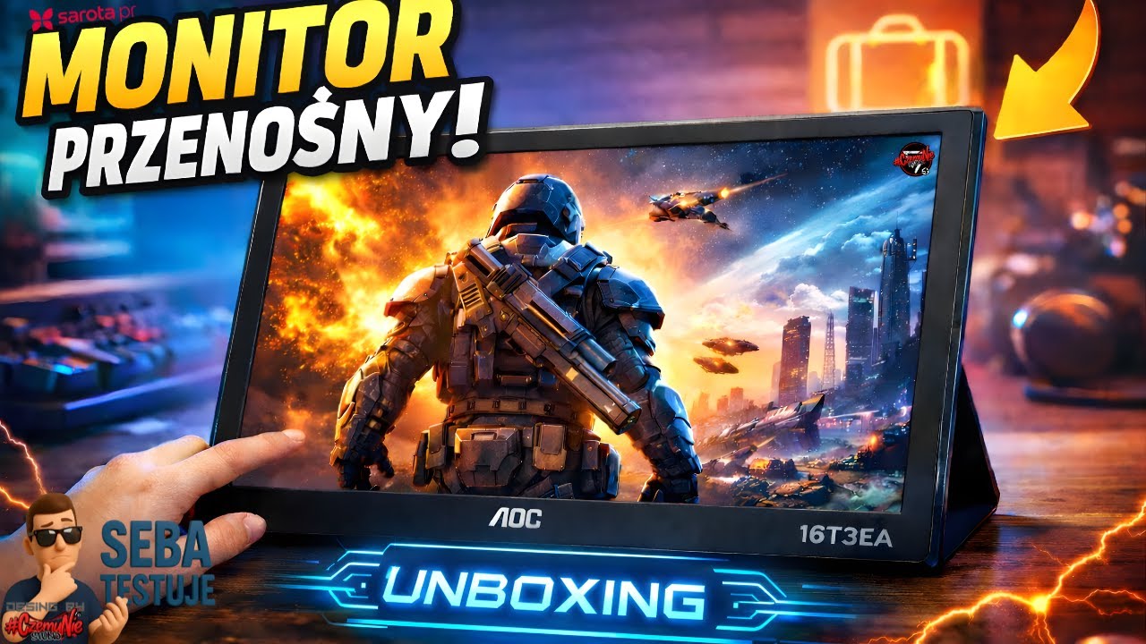 FAST UNBOXING MONITOR AOC 16T3EA