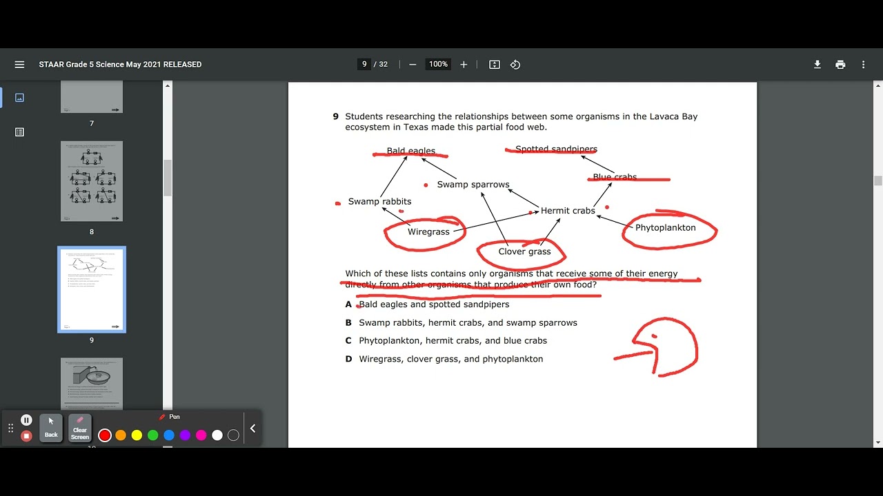 Staar grade 5 science may 2021 released youtube