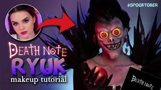 RYUK 🍎 Death Note 📝 SFX Halloween Makeup Tutorial! #SPOOKTOBER