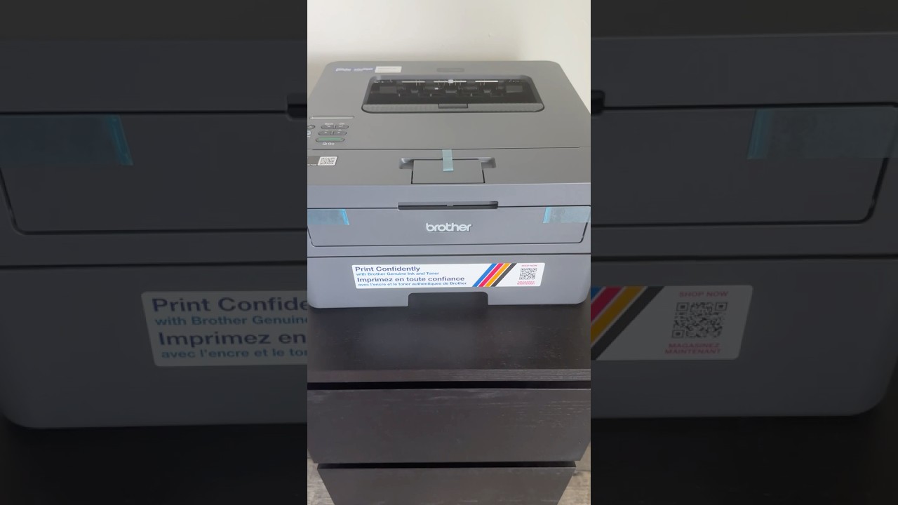 First Print on the Brother HL-2405W Laser Printer! 🖨️✨