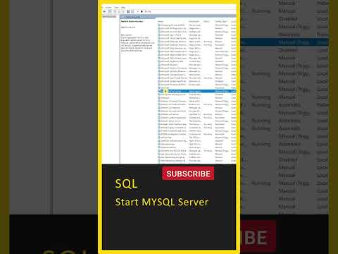SQL Tutorial For Beginners, (Start MySQL Server on Windows), SQL in Telugu, Learn MySQL, My SQL