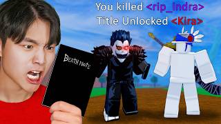 Death Note Decides Who Dies In Blox Fruits