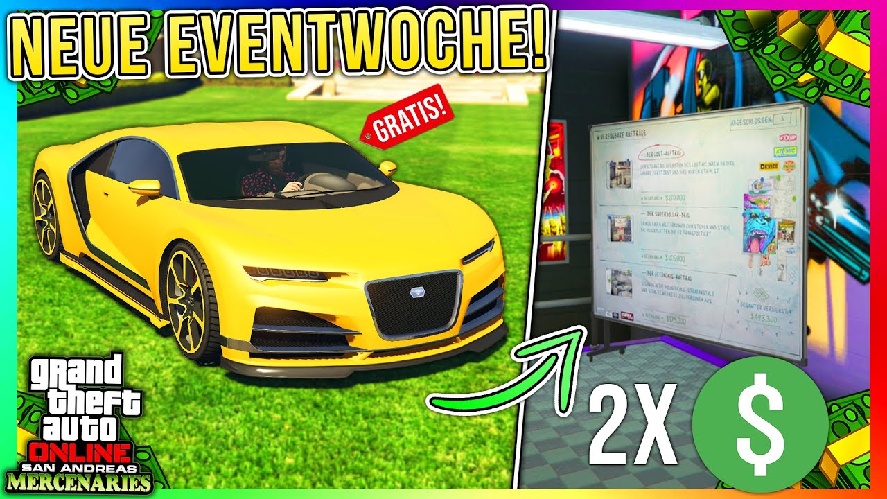 Neue Eventwoche in GTA Online! 2 gratis Autos, 2x auf Auto Shop