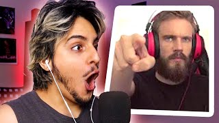 reacting to PEWDIEPIE reacting to ME! - GIVEAWAY! !!1!