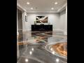 THIS BASEMENT FLOOR IS INSANE 😱 Metallic Epoxy Finish #epoxyfloor #diy #home