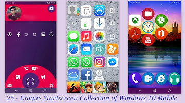 25 Unique Startscreen Collection of Windows 10 Mobile