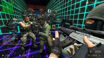 Counter Strike Source Zombie Escape mod online gameplay on Cyberderp map