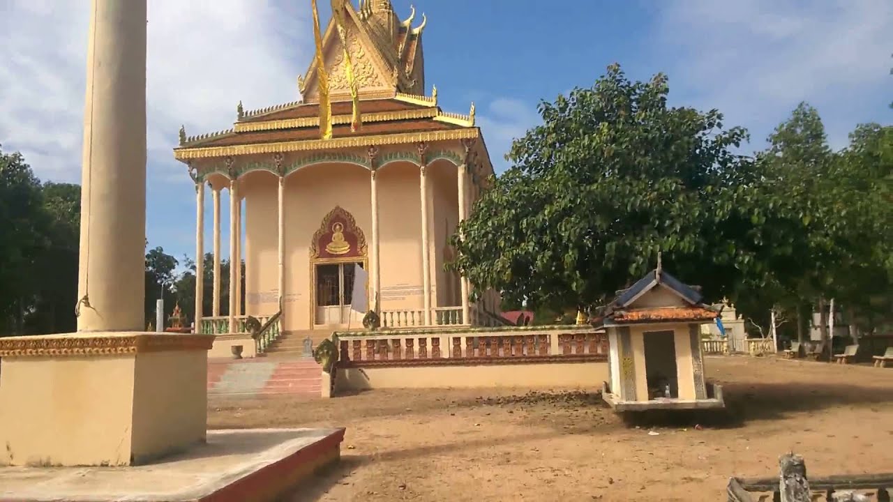 Kdey Kandal Pagoda In Svay Rieng Province in Cambodia YouTube